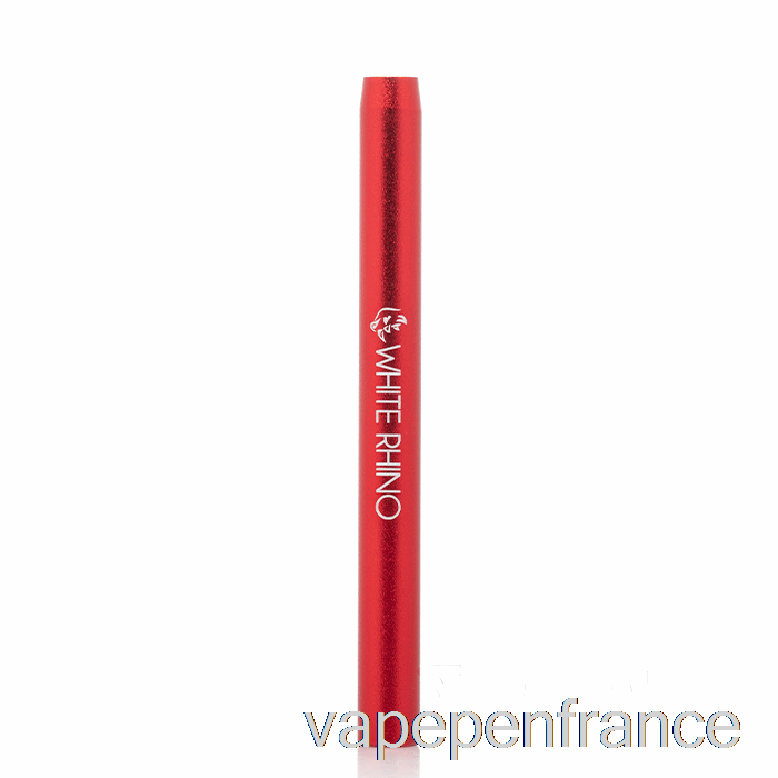 Tuyau De Dégustation De Chauve-souris En Métal De Rhinocéros Blanc Stylo Vape Rouge